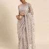 Net Embroidered Saree