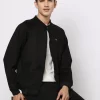 Slim Fit Zip-Front Biker Jacket