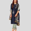 Floral Embroidered Straight Fit Kurta Sets