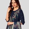 Floral Embroidered Straight Fit Kurta Sets - Image 2