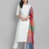 Solid Straight Kurta Set - Image 4