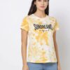Tie & Dye with Chest Graphic Print Crew-Neck T-Shirt - Image 4
